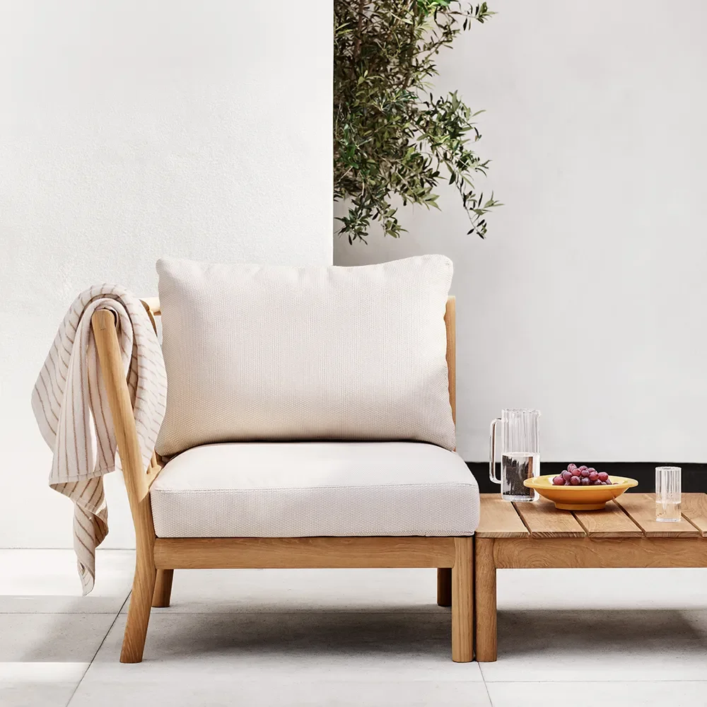 Tradition End Module Light Sand/Teak