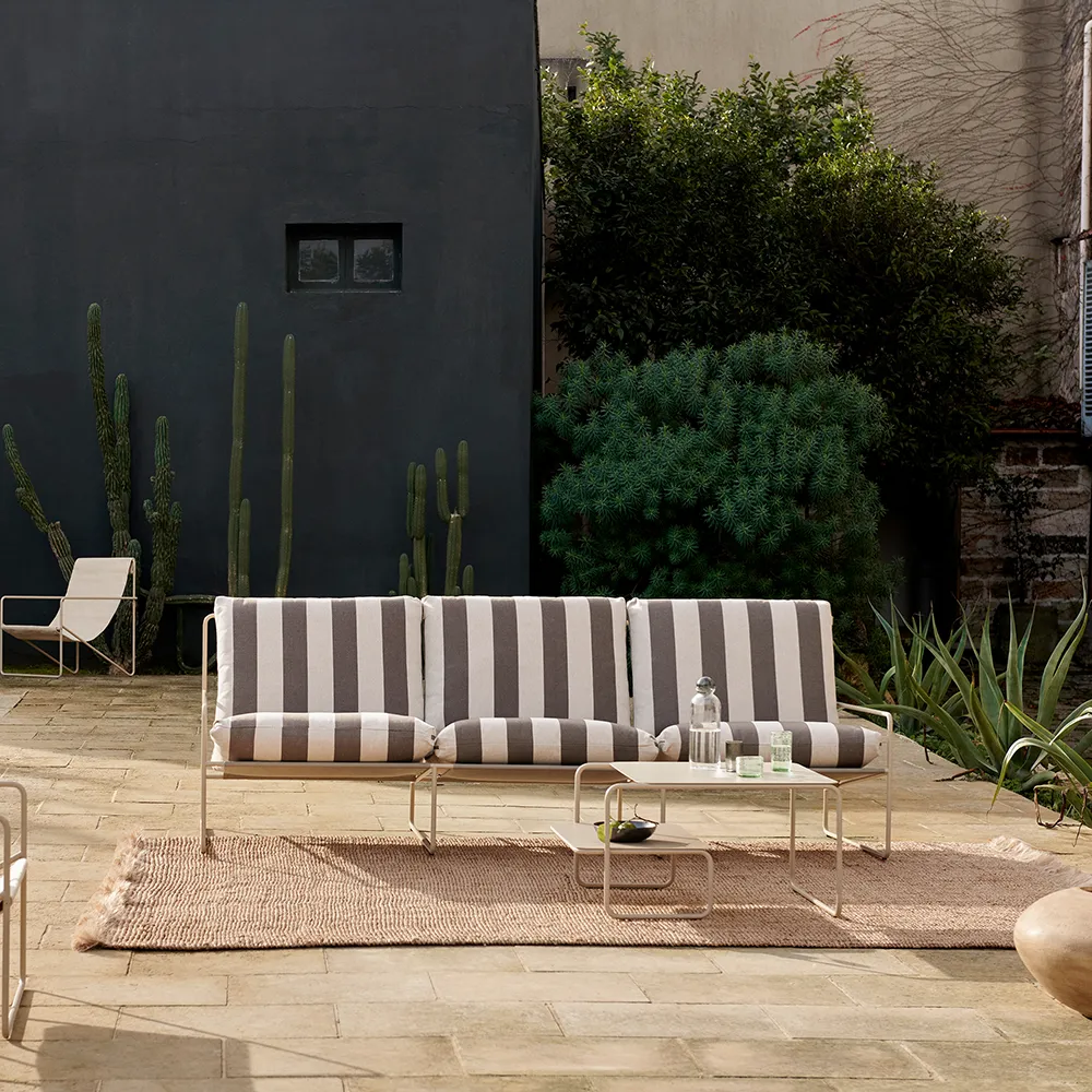 Desert 3-personers sofa Stripe Cashmere/Chocolate