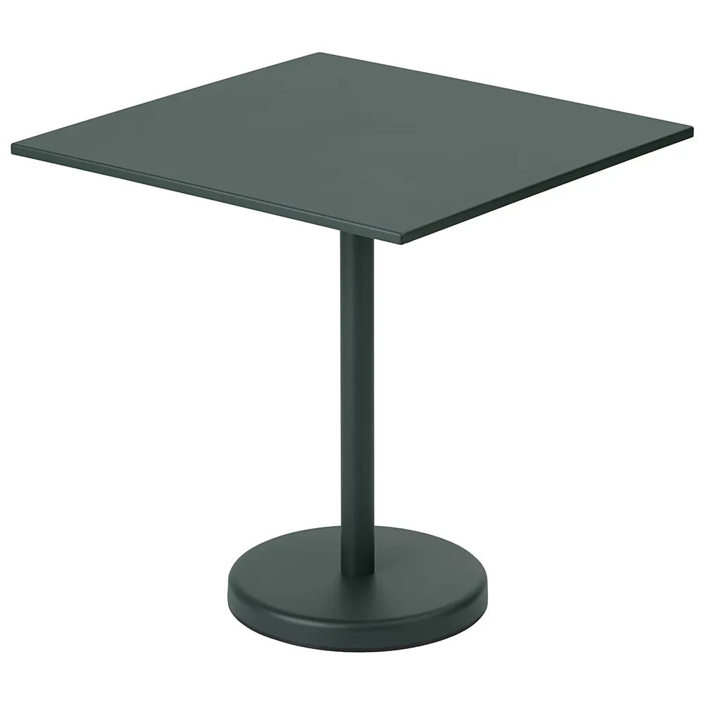 Muuto, Linear Steel Bistrobord 70x70 cm Dark Green