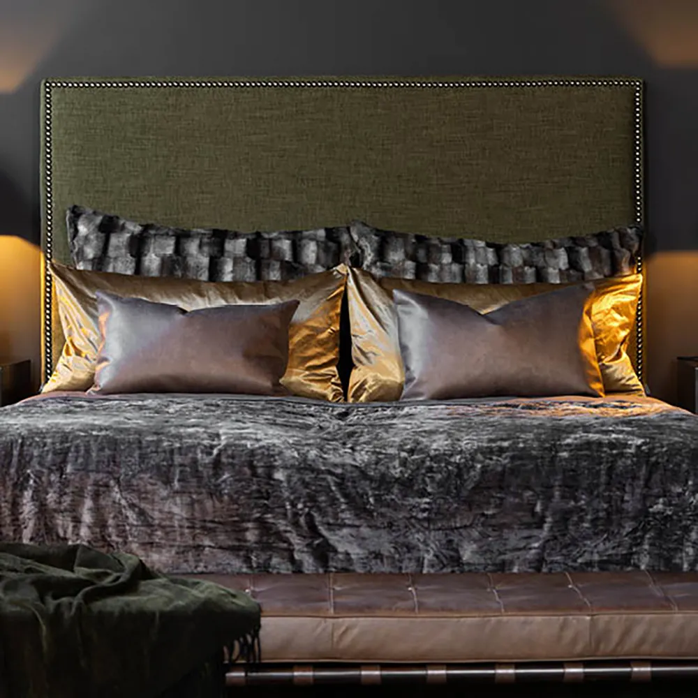 BELMONT Pudebetræk Grey/Simply Greige med vævet bagside 60x60 cm