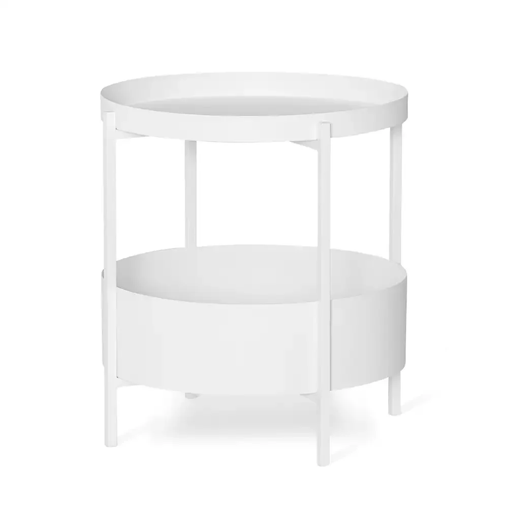 Milano Bakkebord 50 cm hvid