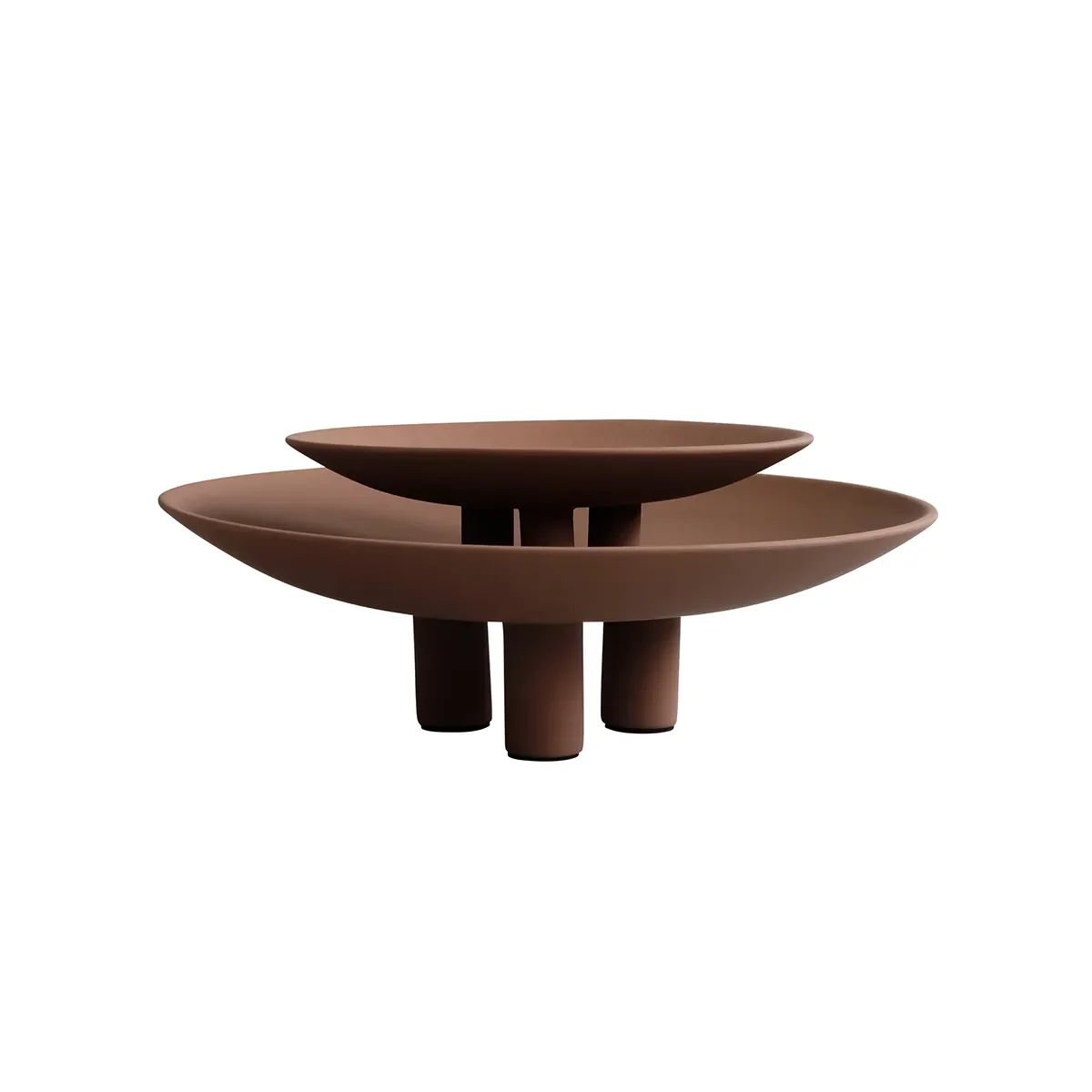 Håndmalet dekorationsfad Duck Big Almond Ø 45 cm
