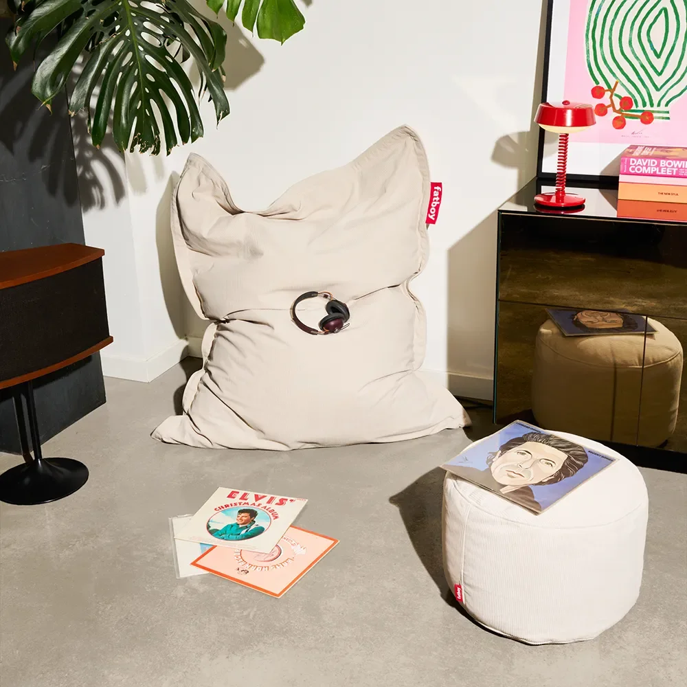 Recycled point Puf cord cream