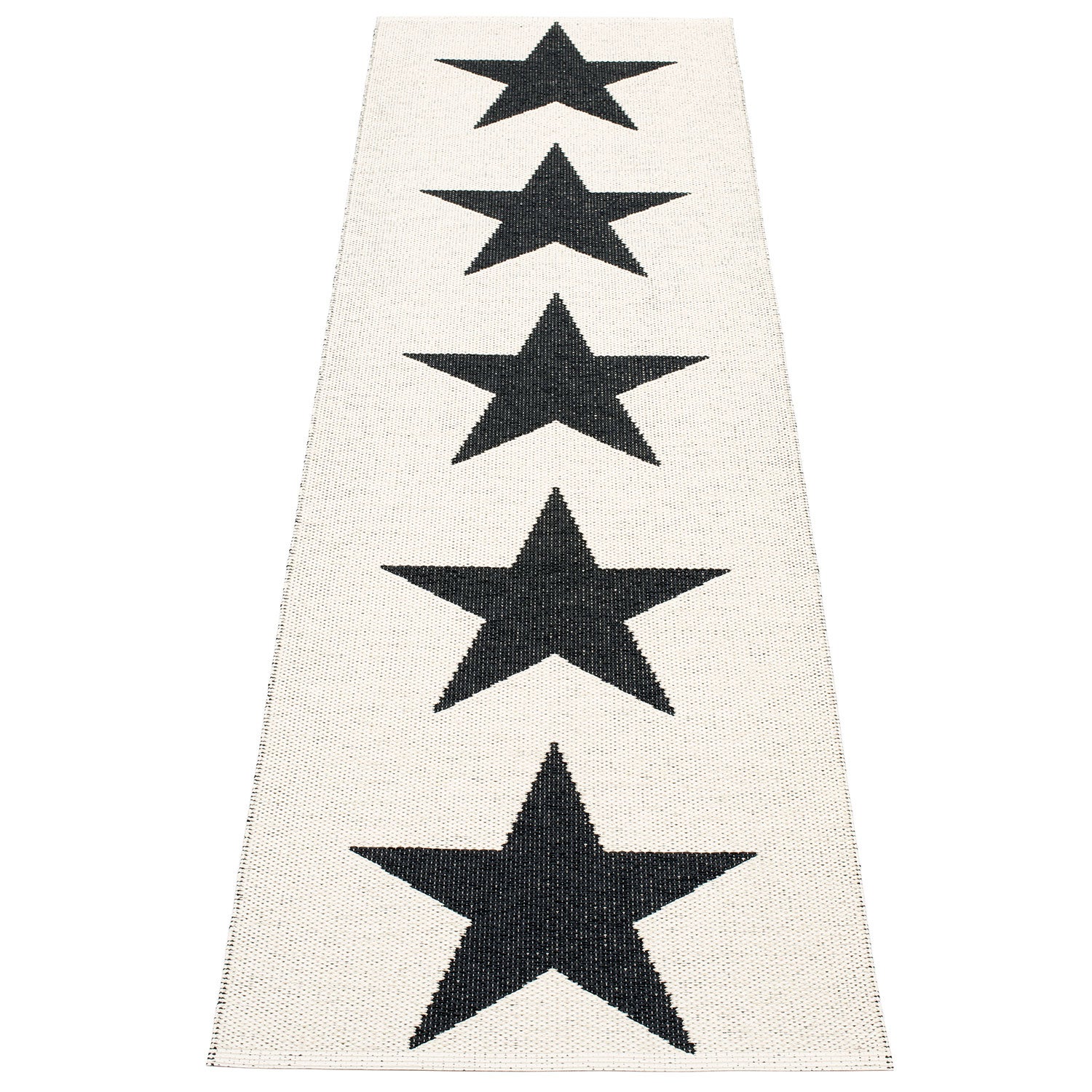 Viggo tæppe 70x250 cm one black / vanilla 