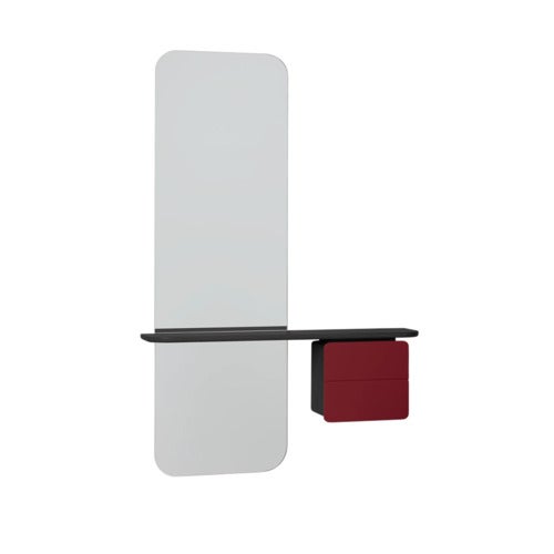 One More Look Spejl sort eg/ Ruby Red