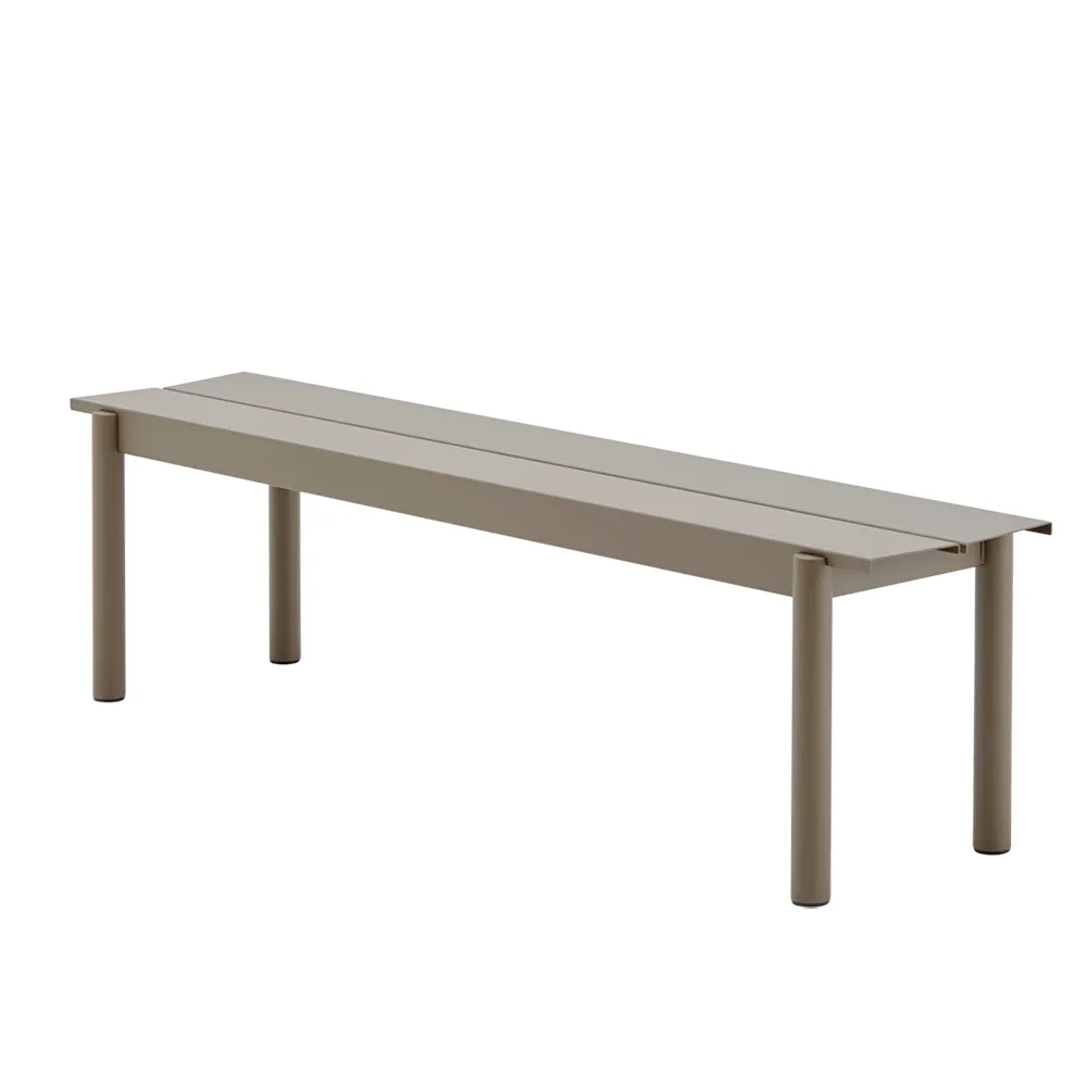 Muuto, Linear Steel Bænk 170x34 cm Taupe