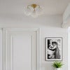 Bellagio loftlampe 3-lamper messing/hvid
