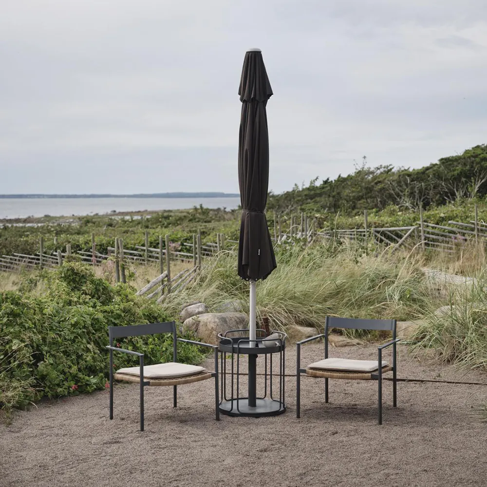 ABRIOLA - Parasol Ø330 cm-sort