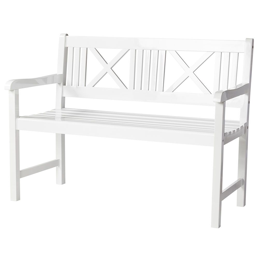 Cinas, Rosenborg 120 cm Bænk hvid