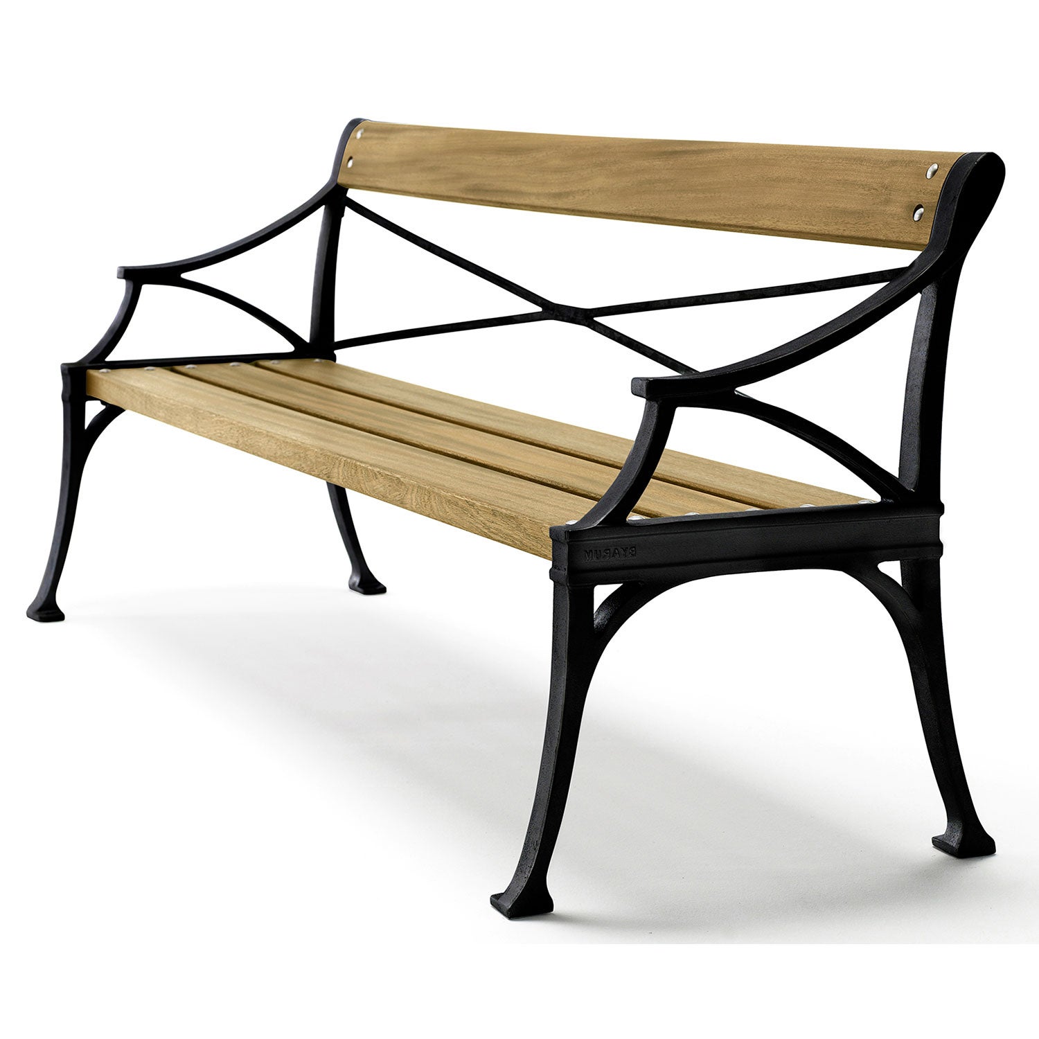 Byarums Bruk, Lessebo sofa sort / olieret eg