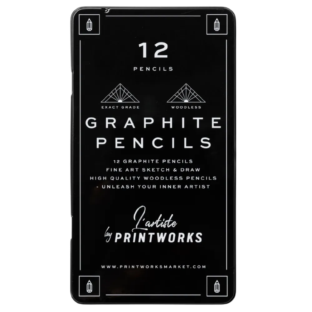 Printworks, 12  farveblyanter - Graphite