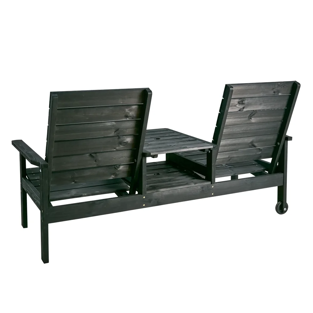 DU o JA 2-personers sofa Sort