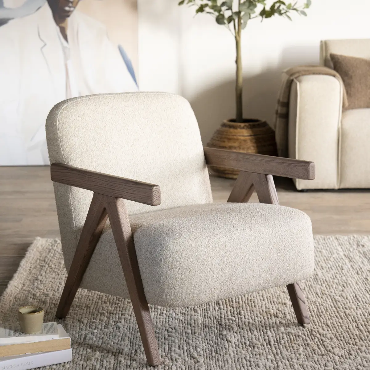 Francis Lænestol - beige Flou
