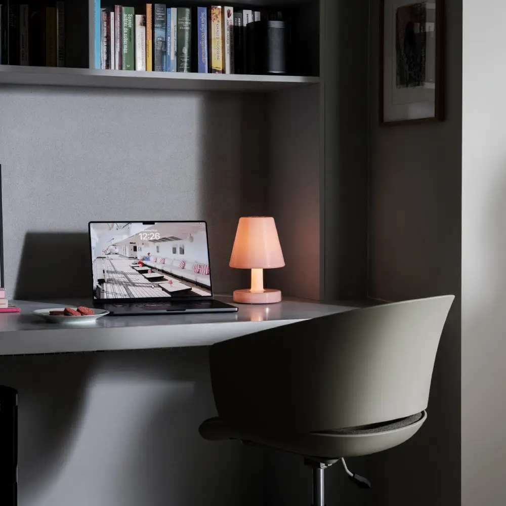 Edison the Ambiance - bordlampe soft pink