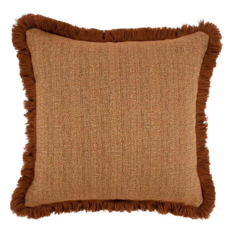 By-Boo, Faye 50x50x4,5 cm Polyester & down feather filling Siam brown