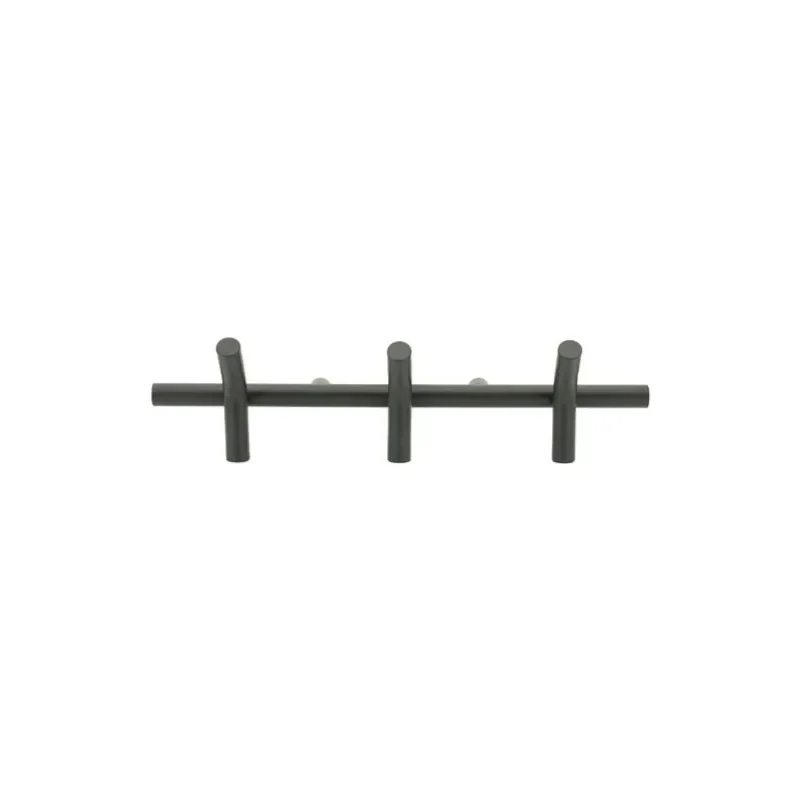 By-Boo, Wall coat rack Matto 3 - black 53x14x11,5 cm