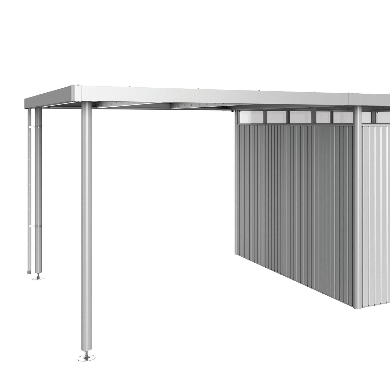 Biohort, Sidotak haveskur highline størrelse h5 metallisk sølv