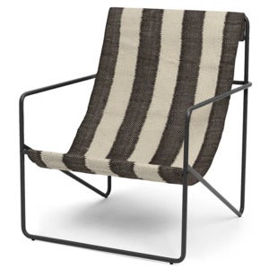 Desert Lounge Lænestol Black/Off-white/Chocolate