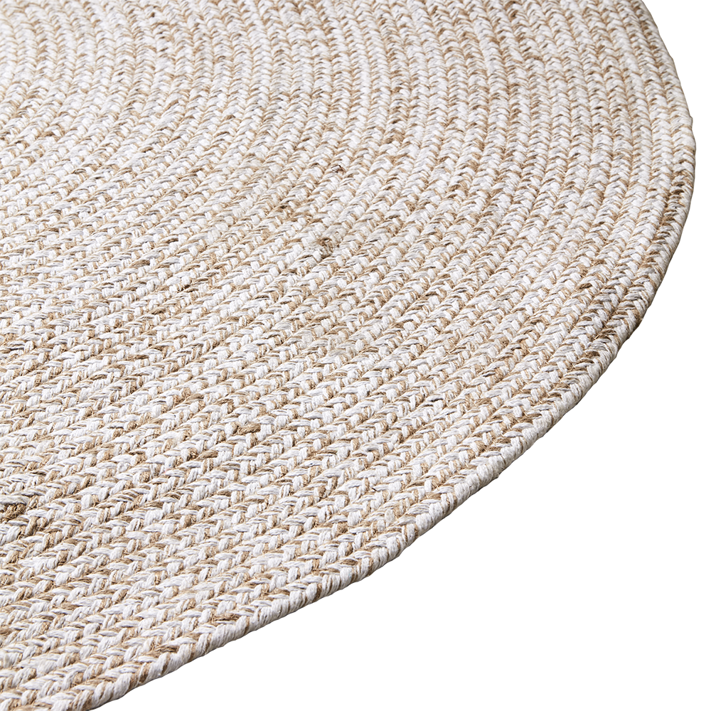 JUNI mat natur/hvid Ø150 cm