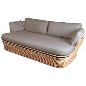 Basket sofa naturlig syntetisk rattan inkl. let Airtouch-pudesæt