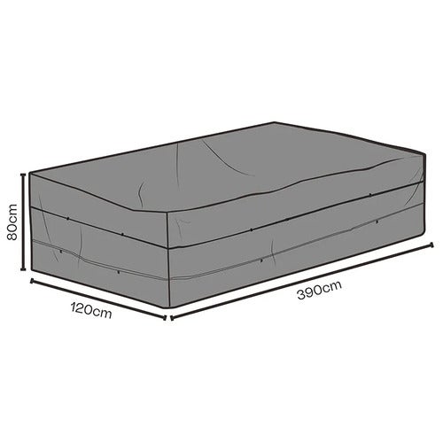  Møbelbeskyttelse 390x120x80 cm Black breathable