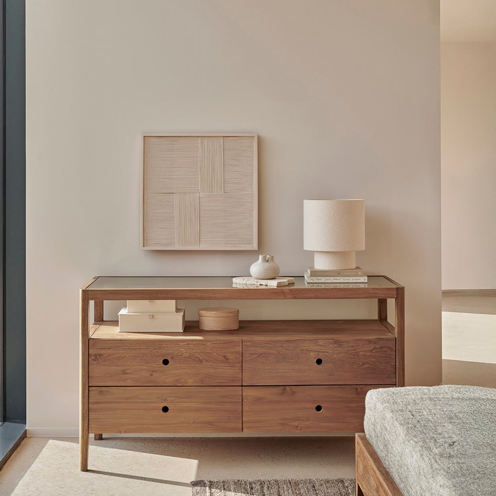 Spindle kommode i genbrugt teaktræ