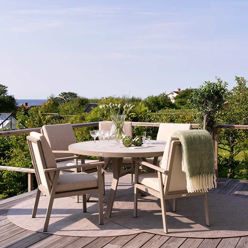 Samvaro Spisebord 140 cm Khaki/Sand Brafab