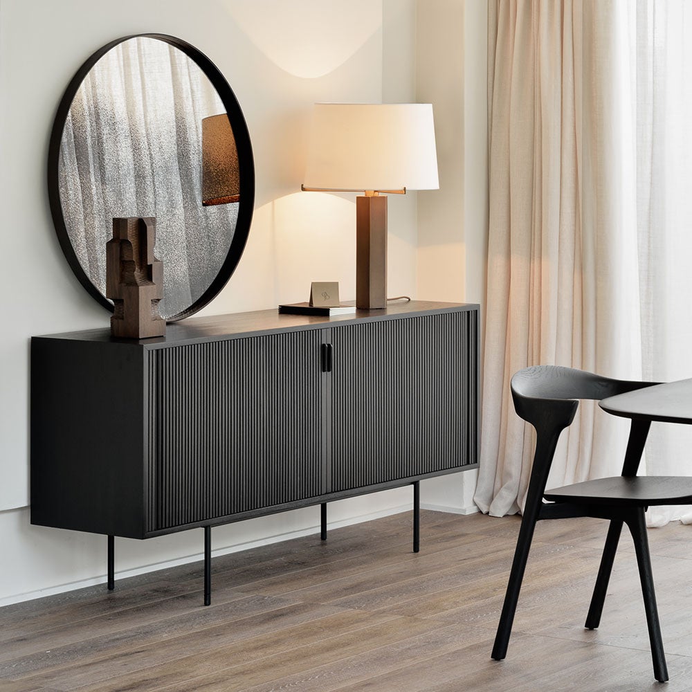 Blok Organic skulptur espressolakeret mahogni