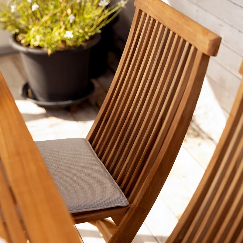 Turin Spisebordsstol Natur Teak Brafab