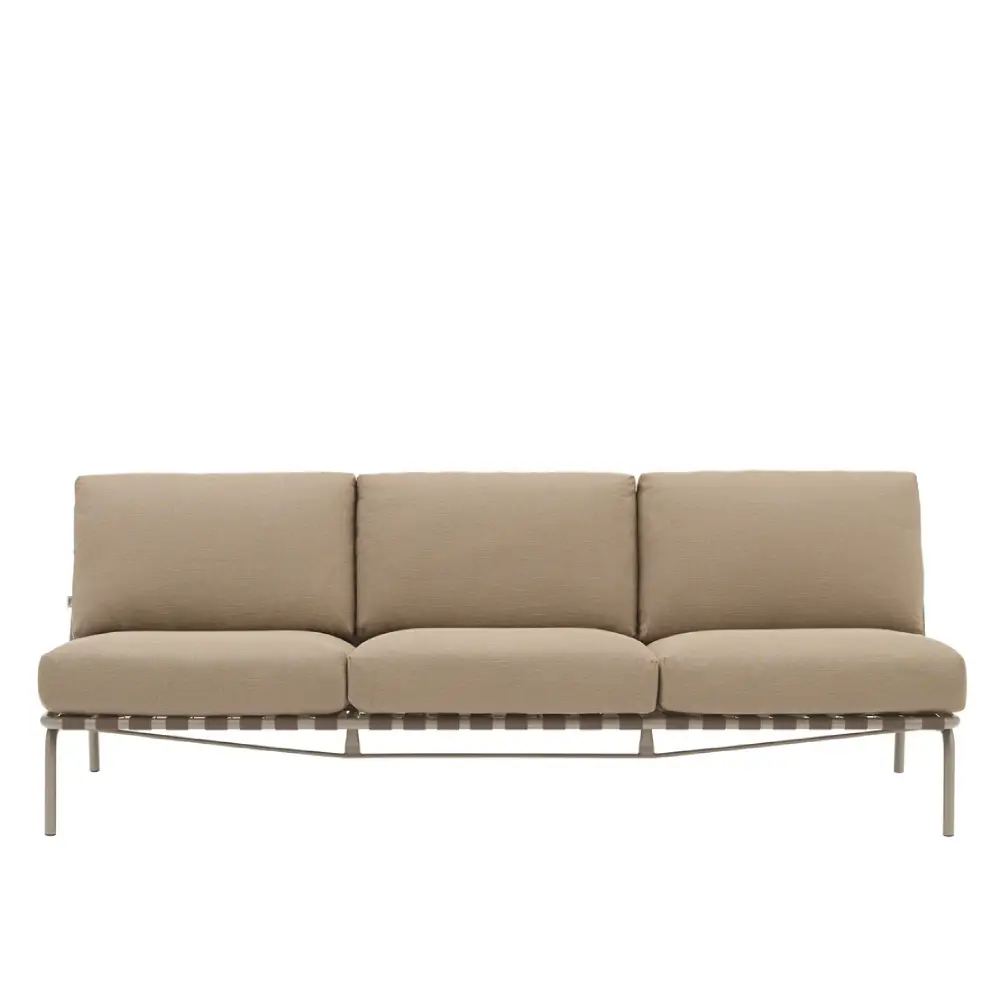Muuto, Lounge Sofa Settle 3-seater Ribbed Weave 5/Taupe