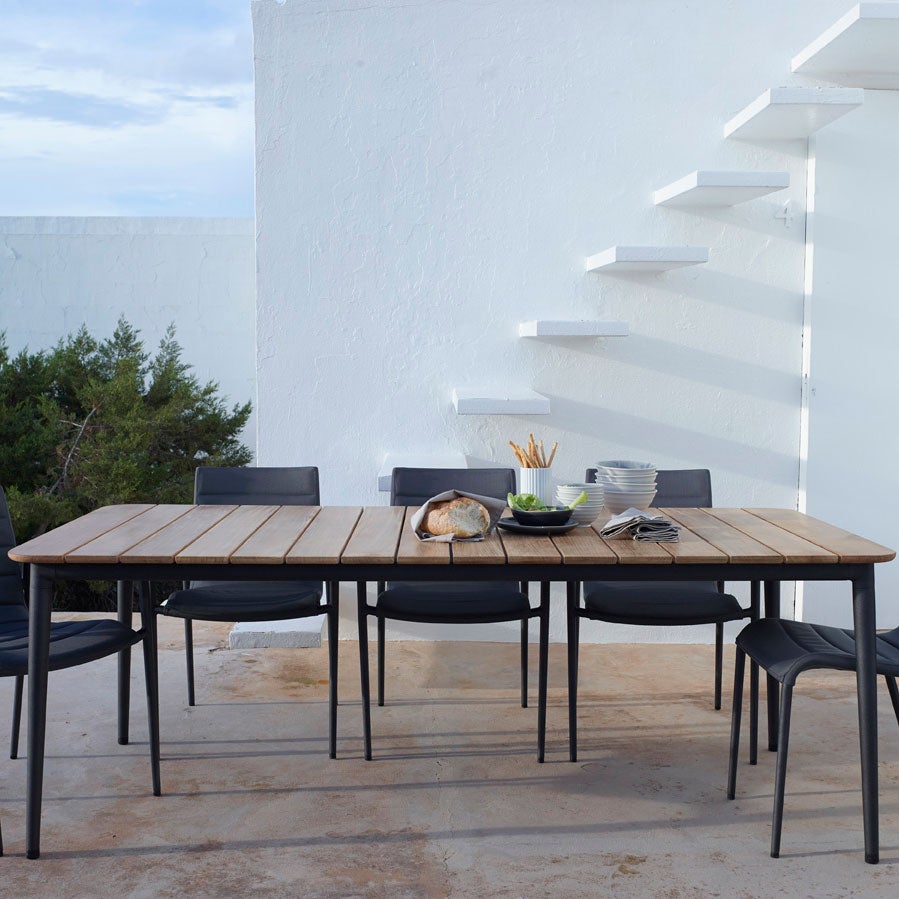 Core Spisebord 90X210 Lava Grey