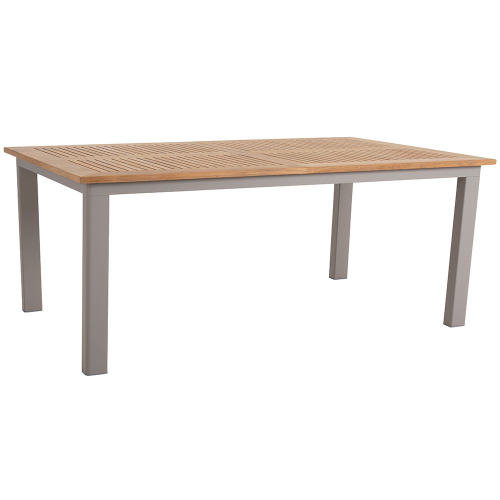 Brafab, Lyon Spisebord 92x194-252 cm Khaki/Teak Brafab