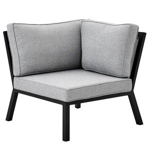 Belfort hjørnestykke inklusive puder Sort / Pearly grey