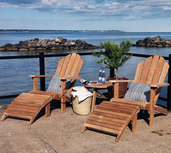 Margariti Liggestol/Dækstol Natur Teak Brafab