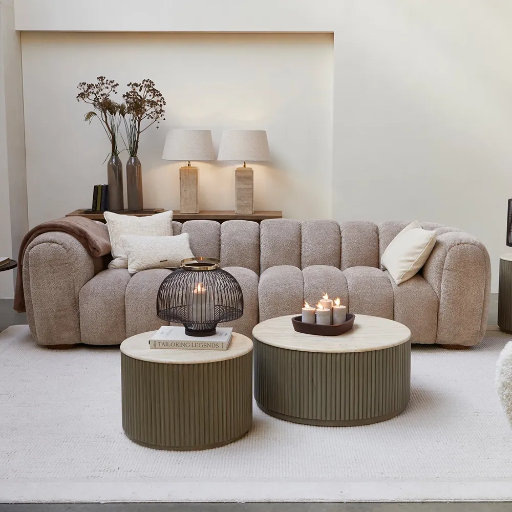 Vicenza 3,5-personers sofa natural