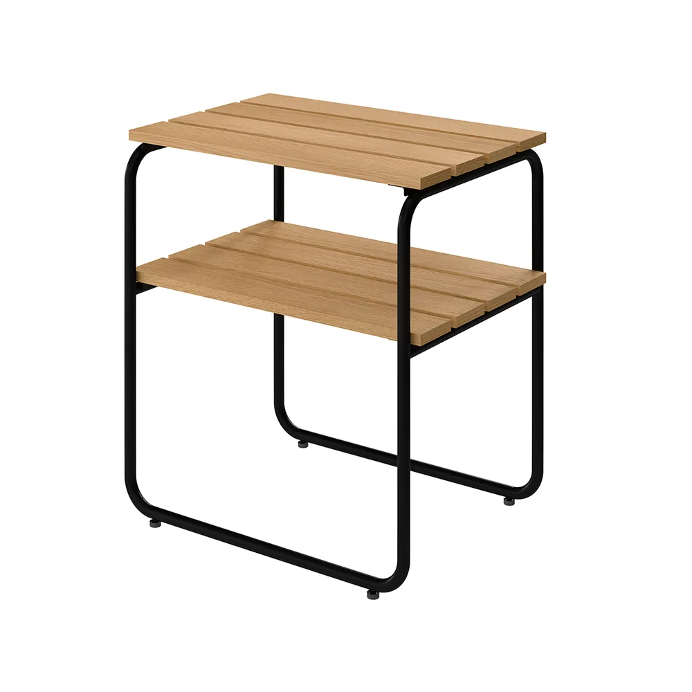 L45 sidebord olieret eg / sort