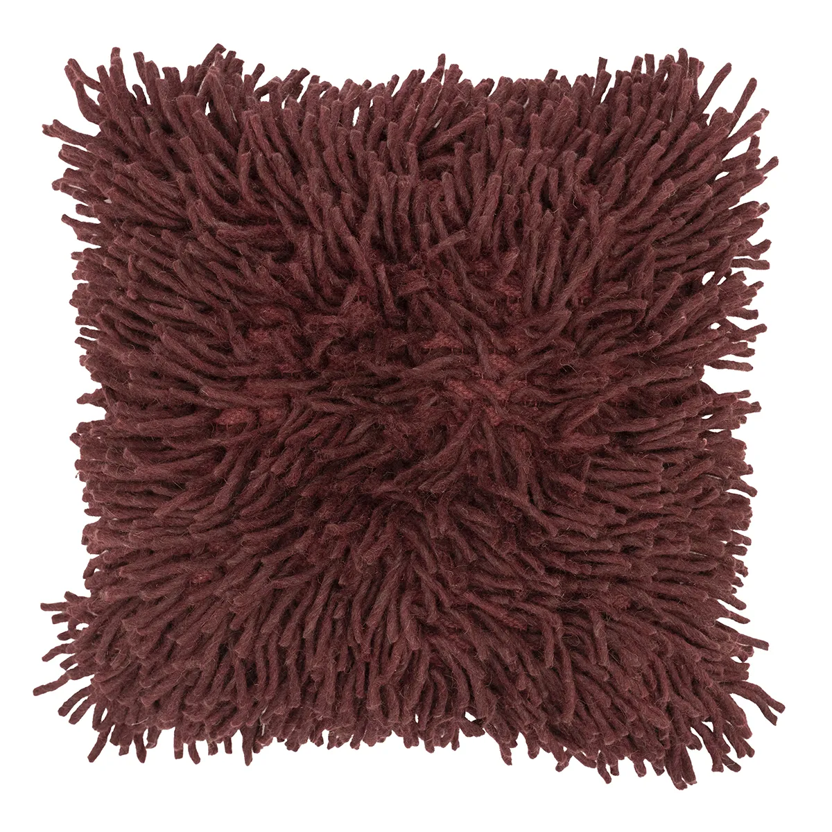 By-Boo, Pyntepude i bomuld Moppy Burgundy 50x50 cm