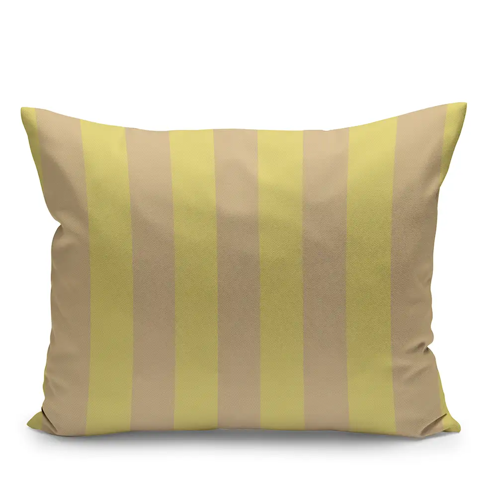 Skagerak, Barriere Dekorativ pude 60x50 cm  Lemon/Sand Stripe