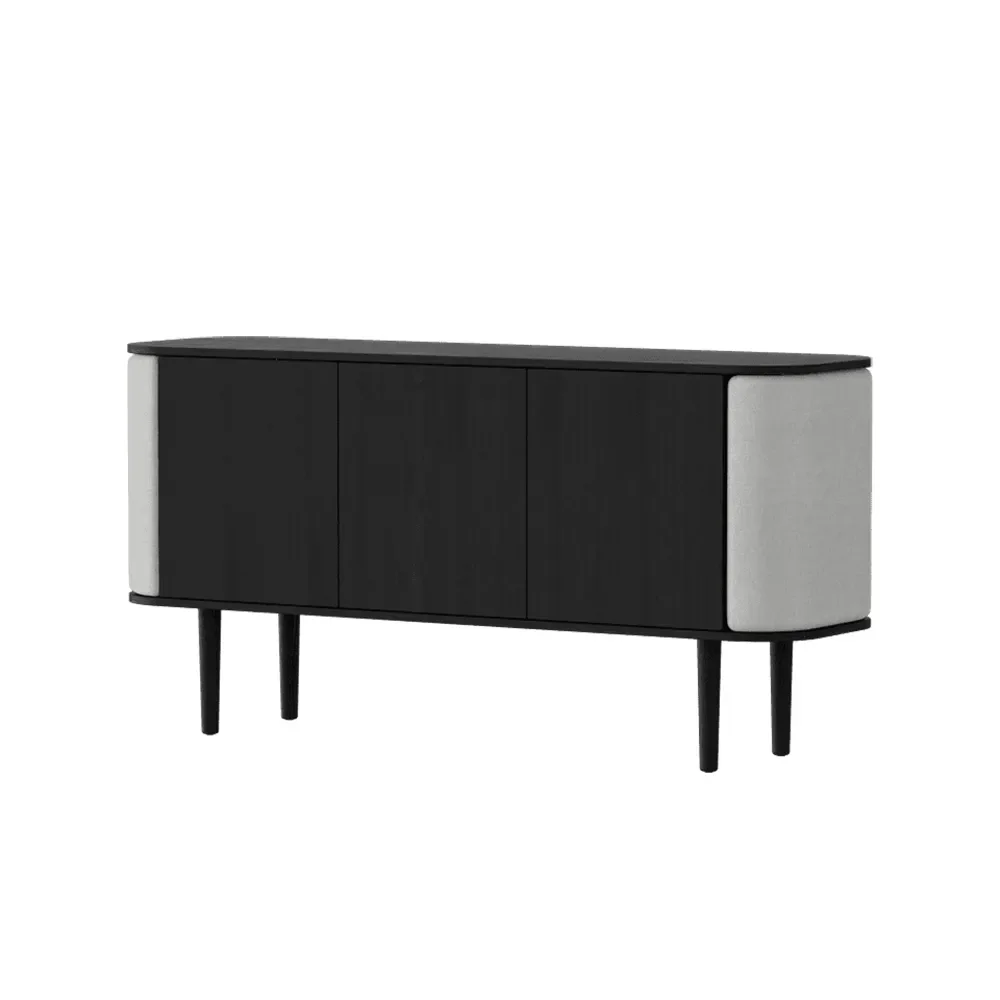 Umage, Treasures skab med 3 låger Sort eg/Sterling