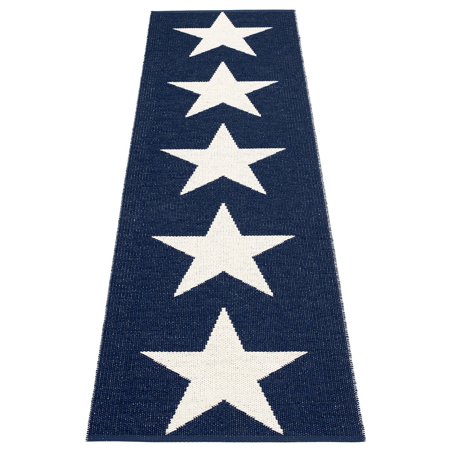 Viggo tæppe 70x250 cm one dark blue / vanilla 
