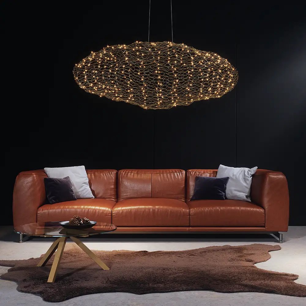 Hayden Loftlampe L115 cm Guld 