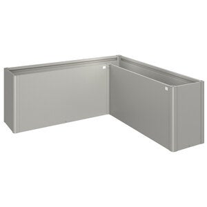 Belvedere plantebed, maxi størrelse, l200, metallisk kvartsgrå