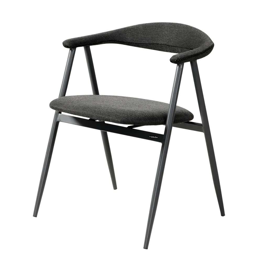 Boi stabelstol antracit sort sæde - Havestole - Brafab - Enggården Havemøbler