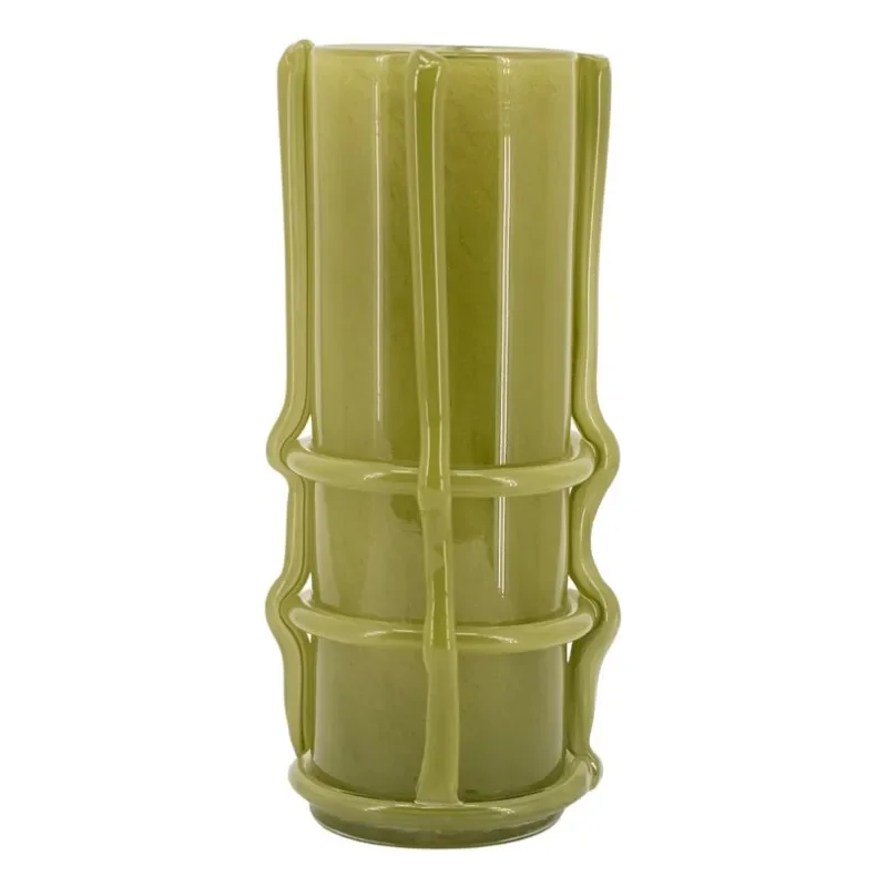 By-Boo, WrapIt vase 14x14x30 cm glas grøn