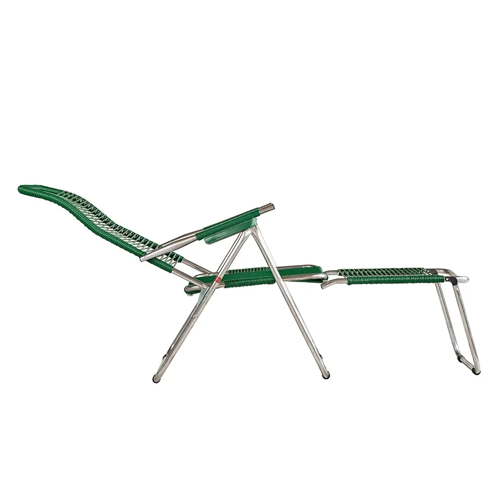 Spaghetti footrest green matt aluminium