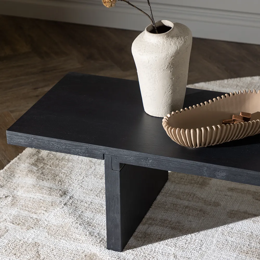 Yakunik sofabord 38x120 cm Sort