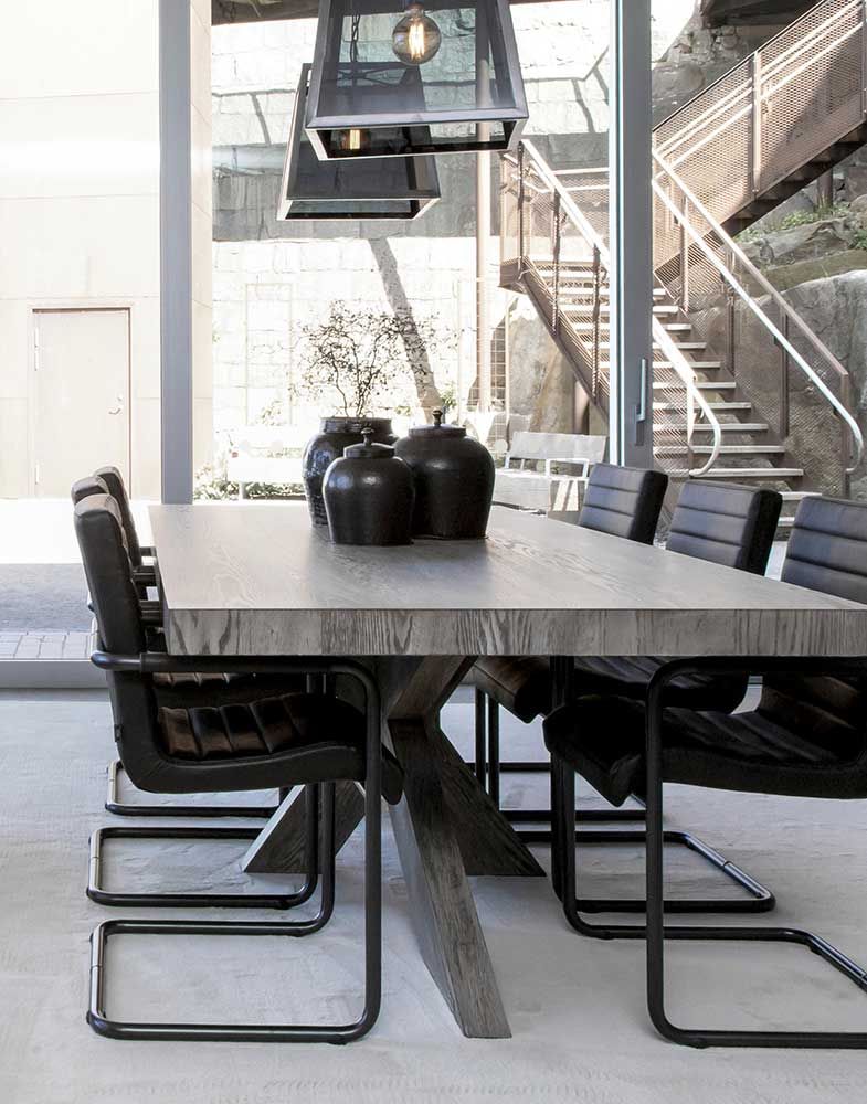 Hunter Spisebord 130 cm Antikgrå Artwood