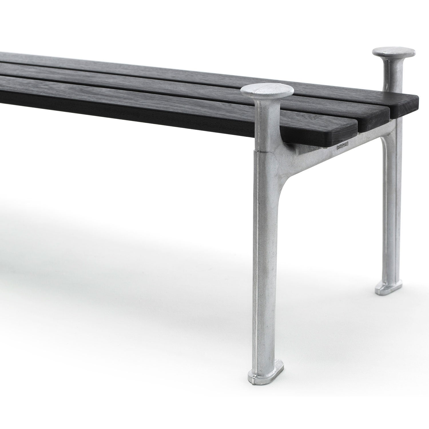 Vilamoura sofa ender: natur / træ: sortbejdset mahogni