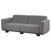 Bolster sofa Antracit / Teddy Grey