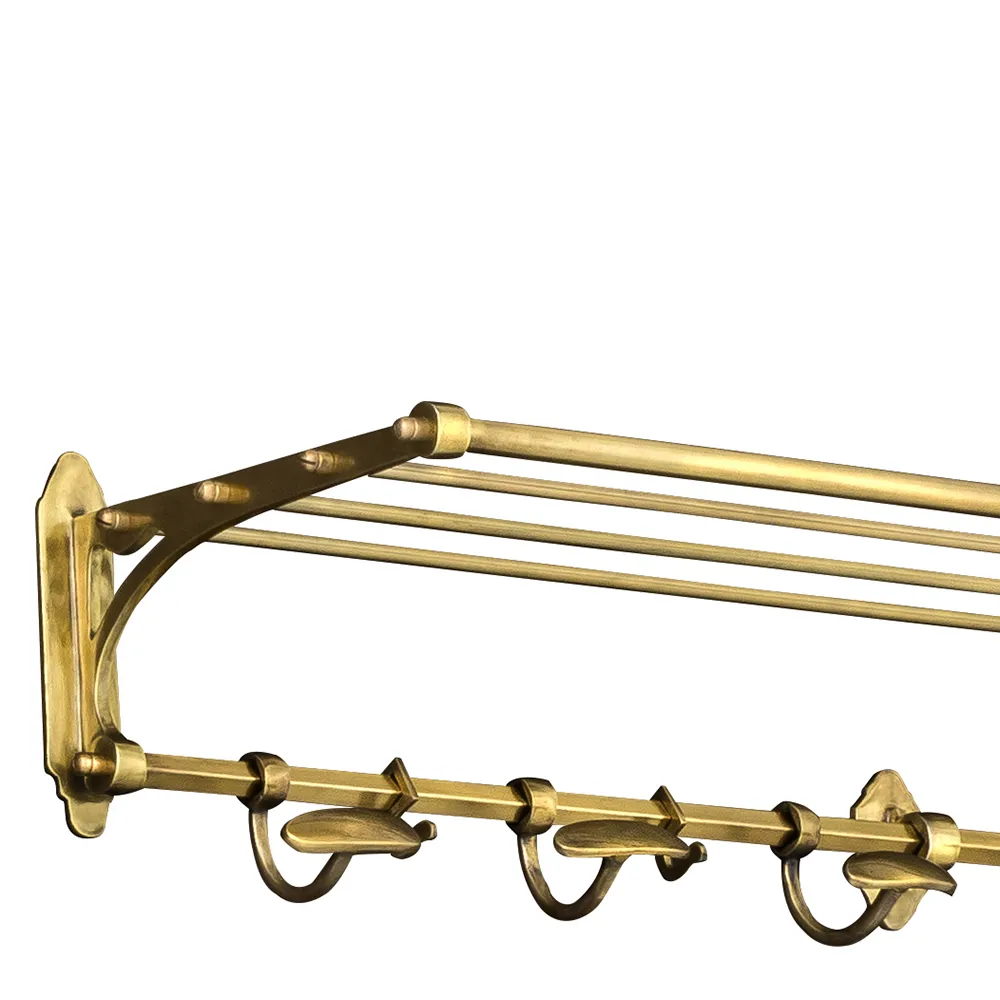 Coatrack Arini antique brass finish